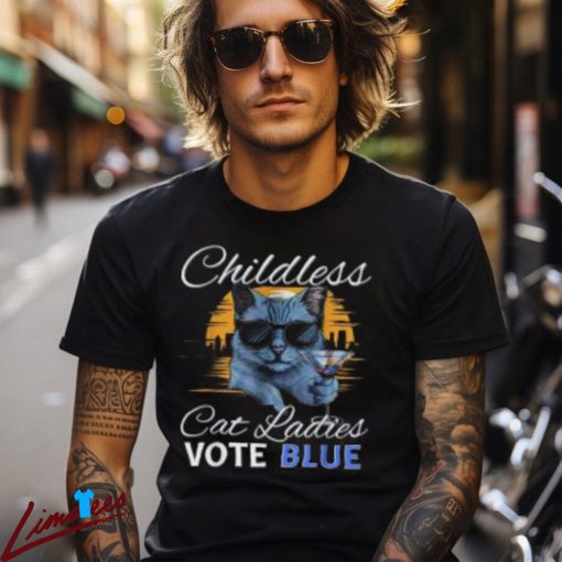 Vote Blue in 2024 Kamala Harris President Shirt, Cat Ladies for Kamala