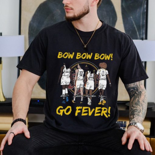 Official Bow Bow Bow Go Fever Indiana Fever Signatures Shirt