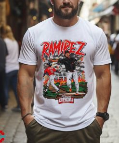 Youth Jose Ramirez baseball design cartoon shirt