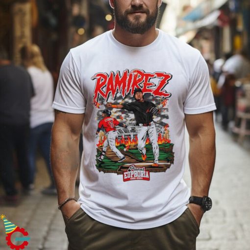 Youth Jose Ramirez baseball design cartoon shirt