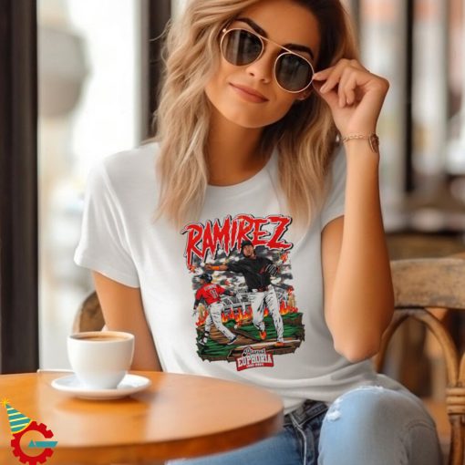 Youth Jose Ramirez baseball design cartoon shirt