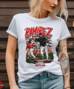 Youth Jose Ramirez baseball design cartoon shirt