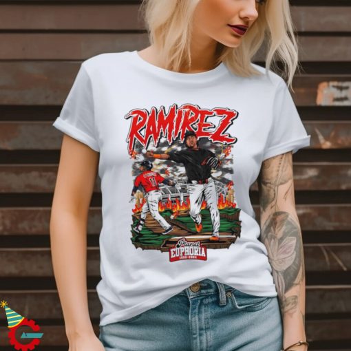 Youth Jose Ramirez baseball design cartoon shirt