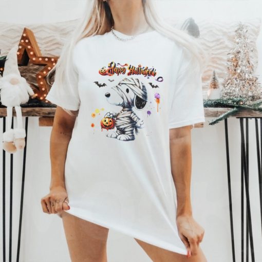 m44BOD2P Snoopy Mummy Happy Halloween 2024 ladies tee