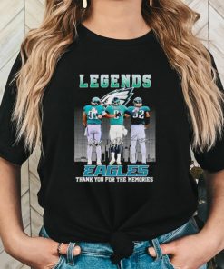 The Legends of Philadelphia Eagles thank you for the memories signatures shirt