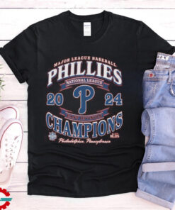 47 Philadelphia Phillies Red 2024 Division Champs Franklin Short Sleeve Fashion T Shirt