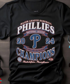 47 Philadelphia Phillies Red 2024 Division Champs Franklin Short Sleeve Fashion T Shirt