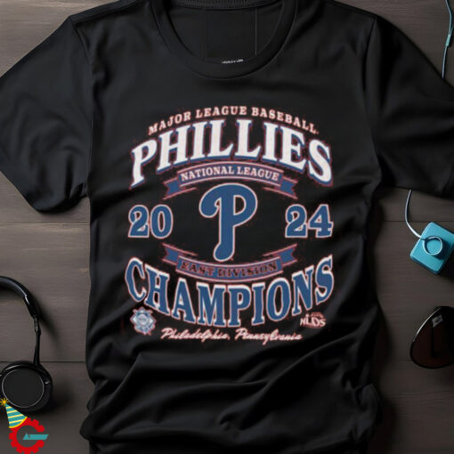 47 Philadelphia Phillies Red 2024 Division Champs Franklin Short Sleeve Fashion T Shirt