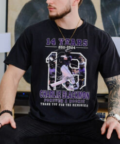 14 Years 2011 2024 Charlie Blackmon Forever A Rockie Thank You For The Memories Signature shirt