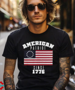 American patriot since 1776 USA flag Independence Day shirt