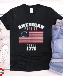 American patriot since 1776 USA flag Independence Day shirt