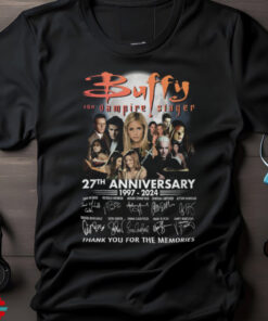 Buffy The Vampire Slayer 27th Anniversary 1997 2024 Thank You For The Memories T Shirt