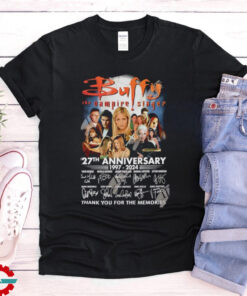 Buffy The Vampire Slayer 27th anniversary 1997 – 2024 thank you for the memories signatures shirt