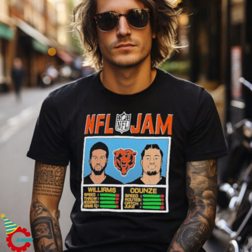 Caleb Williams And Rome Odunze Chicago Bears Homage Nfl Jam Tri blend Shirt