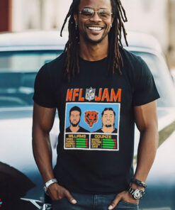 Caleb Williams And Rome Odunze Chicago Bears Homage Nfl Jam Tri blend Shirt