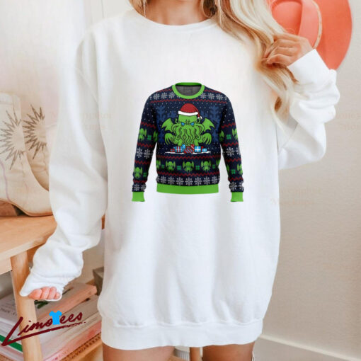 Call Of Christmas Cthulhu Anime Ugly Christmas Sweater