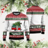 Kiss I Was Made For Loving You Black And Red Knitted Ugly Christmas Sweater