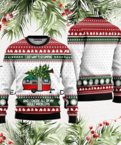 Camping Ugly Christmas Sweater