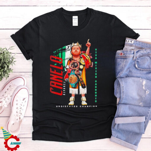 Canelo Álvarez boxing Viva Menicd Cabrones Undisputed Champion caricature shirt