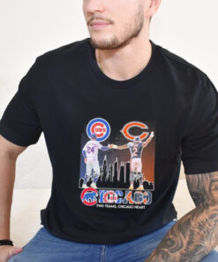 Chicago Sports Teams Cody Bellinger And Dj Moore Two Teams Chicago Heart shirt