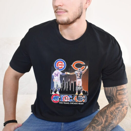 Chicago Sports Teams Cody Bellinger And Dj Moore Two Teams Chicago Heart shirt