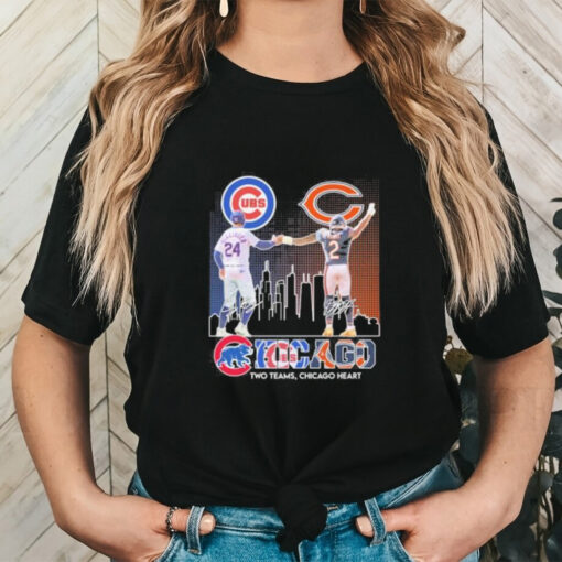 Chicago Sports Teams Cody Bellinger And Dj Moore Two Teams Chicago Heart shirt