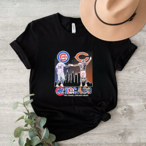 Chicago Sports Teams Cody Bellinger And Dj Moore Two Teams Chicago Heart shirt