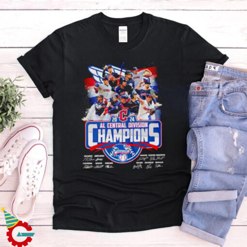 Cleveland Guardians 2024 American AL Central Division Champions signature shirt