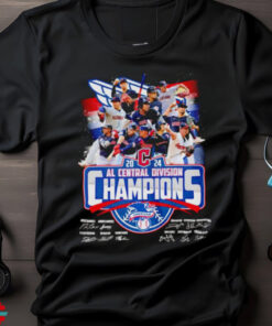 Cleveland Guardians 2024 American AL Central Division Champions signature shirt