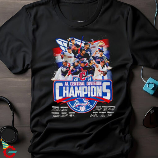 Cleveland Guardians 2024 American AL Central Division Champions signature shirt