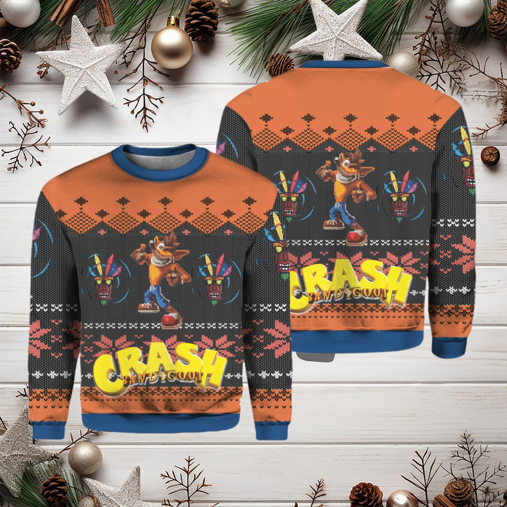 Crash Bandicoot Alt Ugly Christmas Sweater Limotees Fashion t shirt online