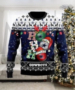 Dallas Cowboys Ho Ho Ho Ugly Christmas Sweater Unique Gift For Men And Women Christmas Sweater Dallas Cowboys