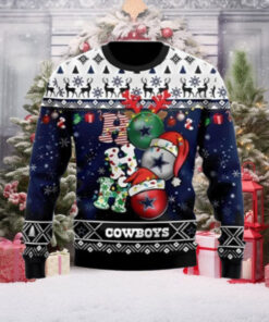 Dallas Cowboys Ho Ho Ho Ugly Christmas Sweater Unique Gift For Men And Women Christmas Sweater Dallas Cowboys