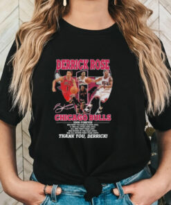 Derrick Rose Chicago Bulls NBA Most Valuable Player 2011 Thank You Signature T shirt