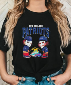 Official Michael Myers And Billy The Puppet X New England Patriots Pee On NFL Teams Halloween 2024 Shirt