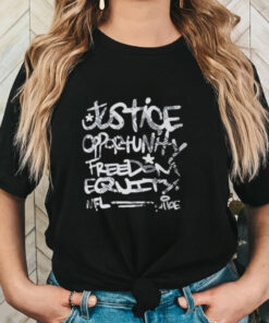 Official Justice Opportunity Equity Freedom Shirt