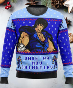 Fist Of The North Star Omae Wa Mou Shindeiru Anime Ugly Christmas Sweater