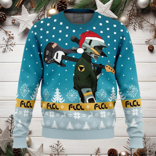 Flcl Canti Saw Christmas Tree Anime Ugly Christmas Sweater