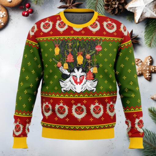 Forest Spirit Princess Mononoke Anime Ugly Christmas Sweater