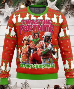 Fortnite Twas Night Anime Ugly Christmas Sweater