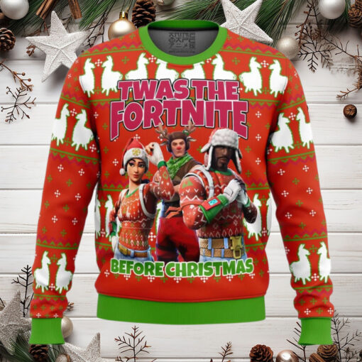 Fortnite Twas Night Anime Ugly Christmas Sweater