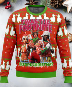 Fortnite Twas Night Anime Ugly Christmas Sweater