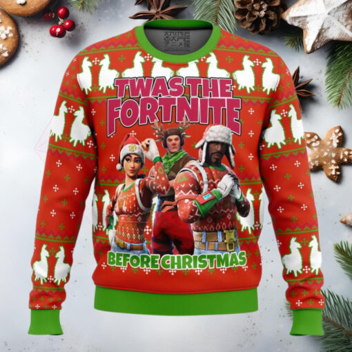 Fortnite Twas Night Anime Ugly Christmas Sweater