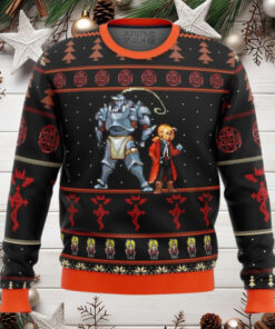 Fullmetal Alchemist Elrics Sprites Anime Ugly Christmas Sweater