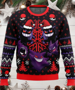 Ghosts Gengar Ghastly Pokemon Anime Ugly Christmas Sweater