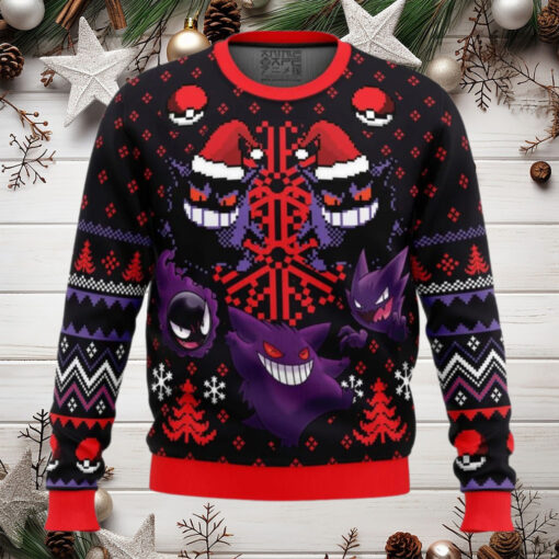 Ghosts Gengar Ghastly Pokemon Anime Ugly Christmas Sweater