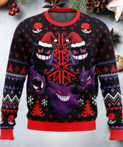 Ghosts Gengar Ghastly Pokemon Anime Ugly Christmas Sweater