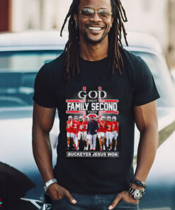 God First Family Second The Ohio State Buckeyes Jesus Won t shirt