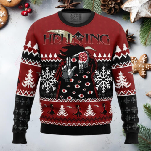 God With Us Hellsing Anime Ugly Christmas Sweater