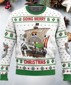 Going Merry Christmas One Piece Anime Ugly Christmas Sweater